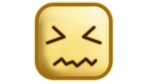 Confused icon emoji png sqaure shape design