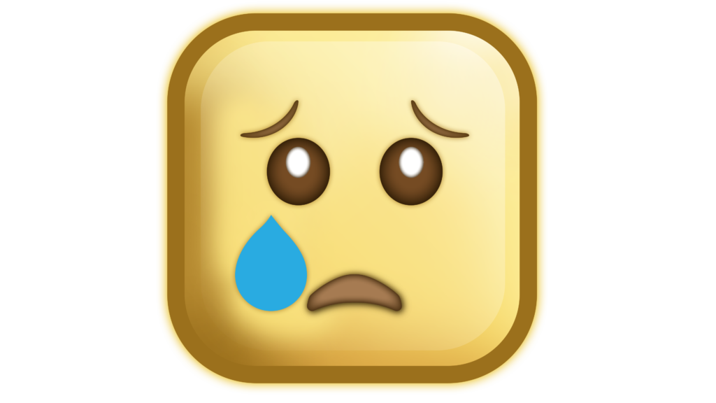 Crying emoji png square shape style free download