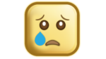 Crying emoji png square shape style free download