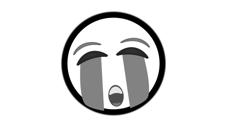 Crying emoji with white circle png 4k resolution style free downalod