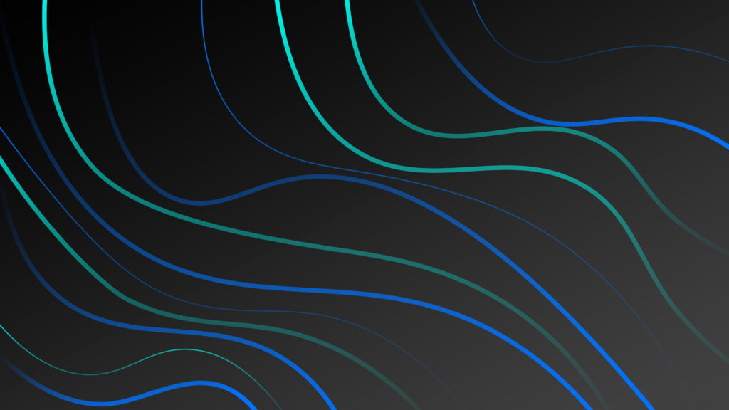 Dark color background with geen and blue color curve lines design