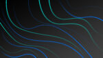 Dark color background with geen and blue color curve lines design