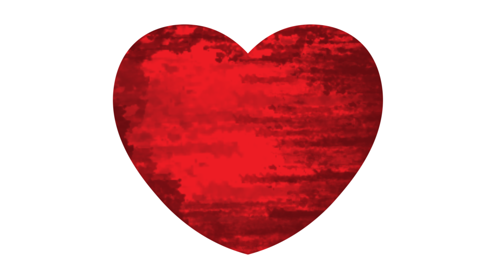 Dirty style red heart png free