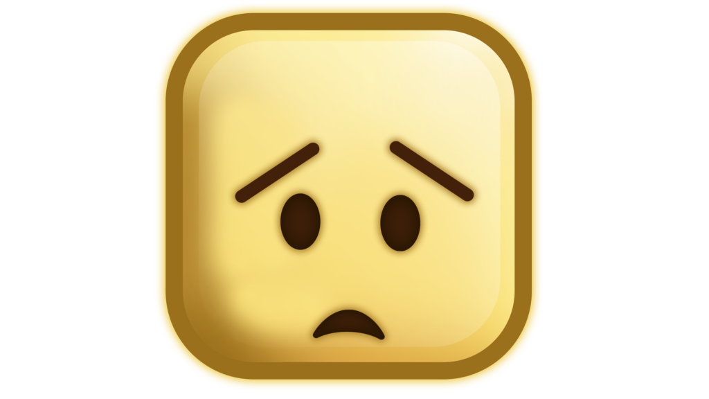 Fear symbol png emoji brown color box