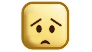 Fear symbol png emoji brown color box