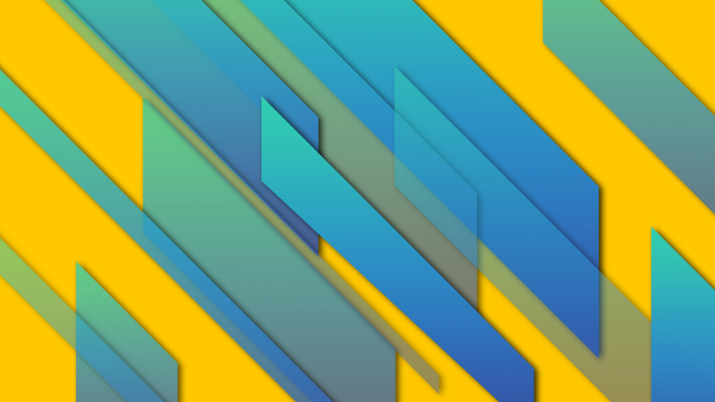 Geometric Lines Bright Design Texture, Creating a Dynamic Shapes Composition in the Harmony of Yellow and Blue rectangles.