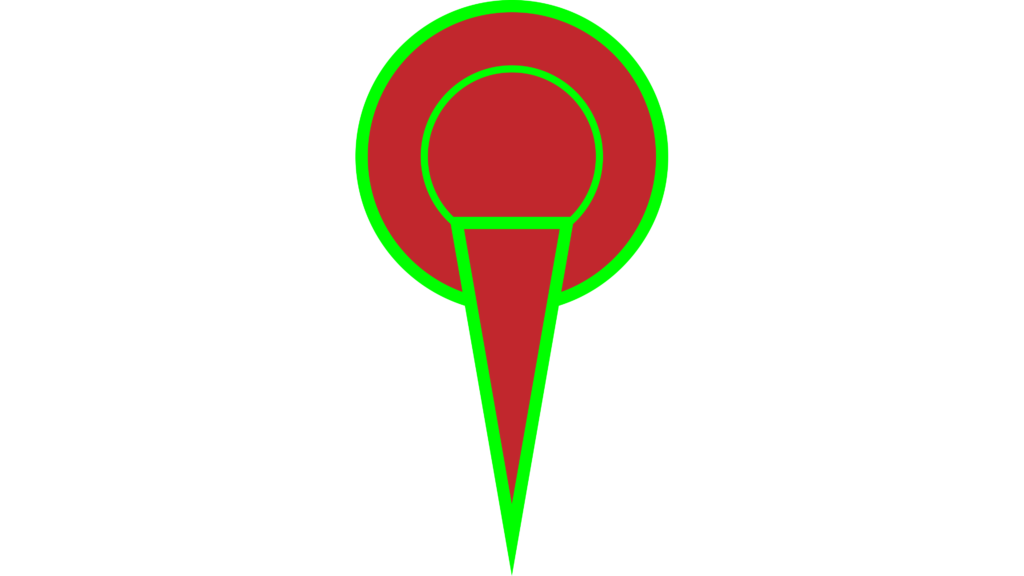 Green color location pin png