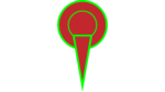 Green color location pin png