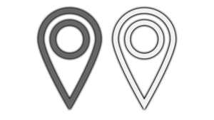 Grey and white location pin png free download HD