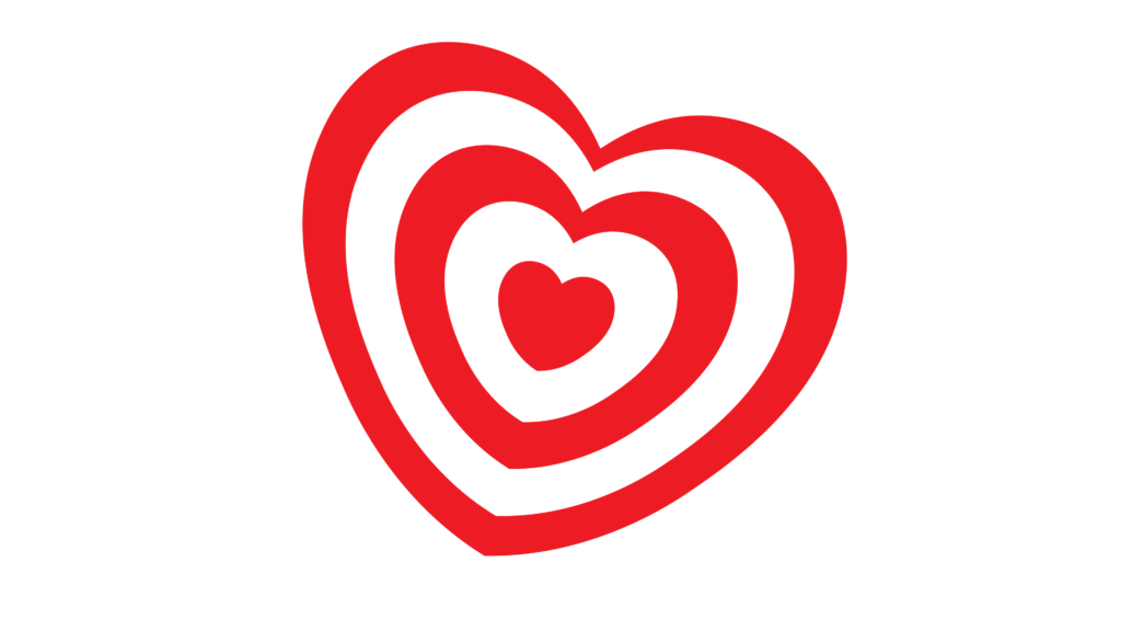 Heart emoji png white and red color