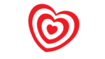 Heart emoji png white and red color