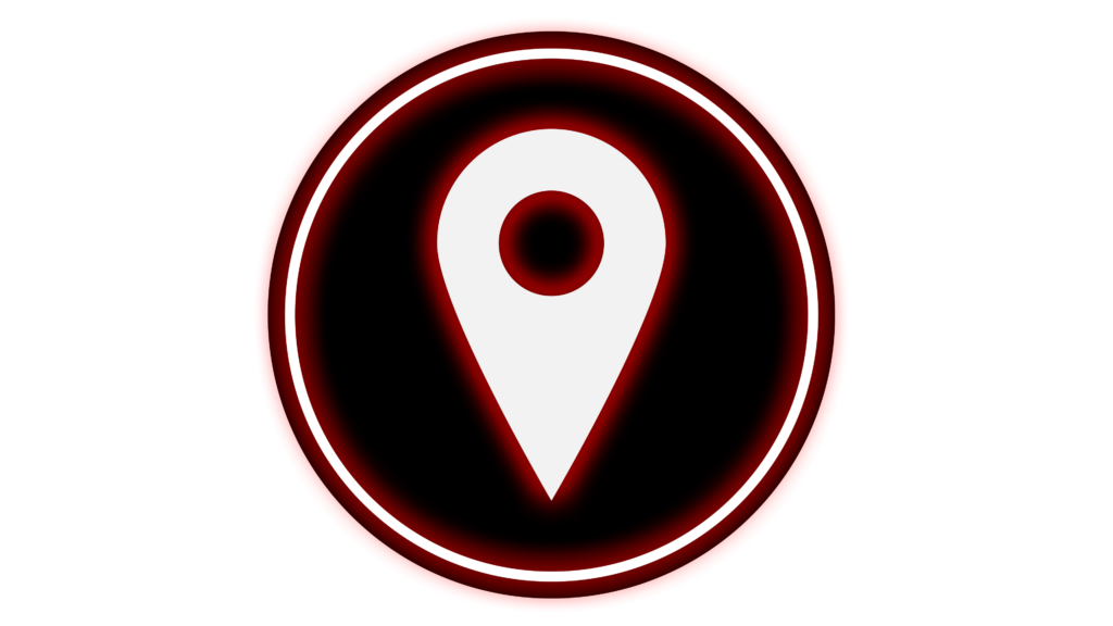 Neon red location icon png transparent photo free download