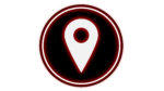 Neon red location icon png transparent photo free download