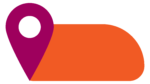 Pink orange gps loaction symbol transparent image