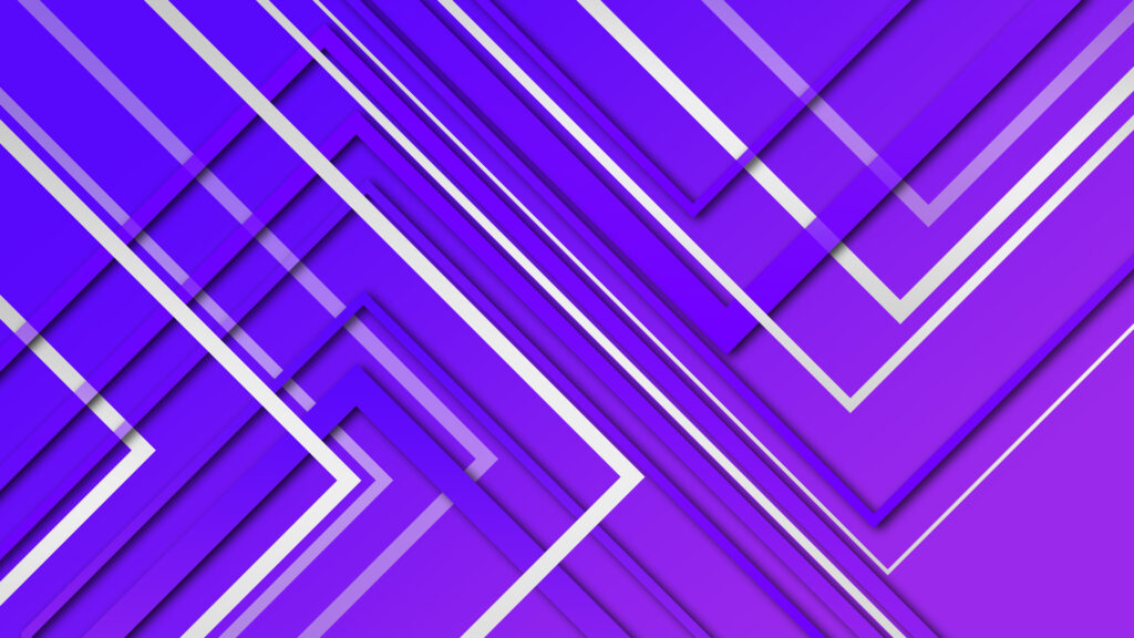 Purple abstract background, White lines triangle geometric background, 4k wallpaper