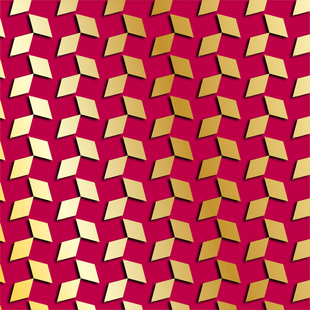 Red and golden triangle pattern background for insta and fb post