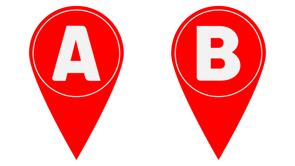 Red color GPS location PNG image free download a to b