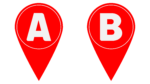 Red color GPS location PNG image free download a to b