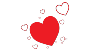 Red color heart png photo download