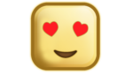 Red heart eyes brown color emoji png download for free