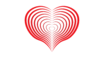 Red line strokes heart transparent png