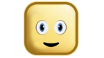 Simple face square shape emoji png download 4k