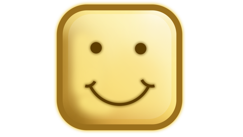 Simple smile emoji transparent background square size