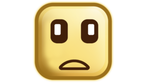 Square emoticon png brown box design download