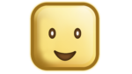 Square shape face cool emoji png