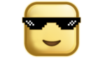 Thug life square emoji png with smile