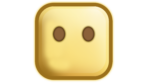 Two Eyes only square face emoji icon free download