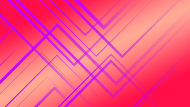 Vibrant Symphony of Gradient Dynamic Lines, Unfolding Across a Bright Pink Canvas, Creating an Abstract Background Design
