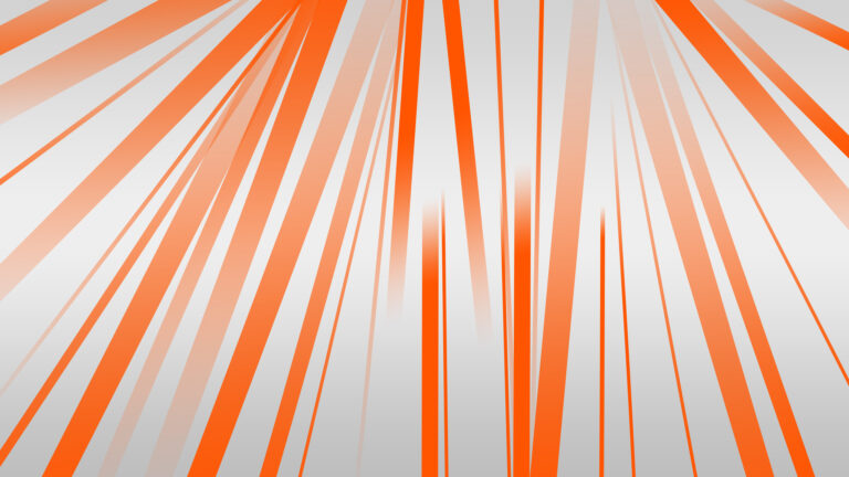 White color abstract background and orange color lines stroke