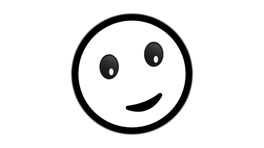 White color smily emoji png for free