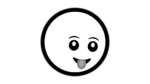 White color smily icon transparent image download for free