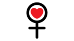 Women symbol in heart image png