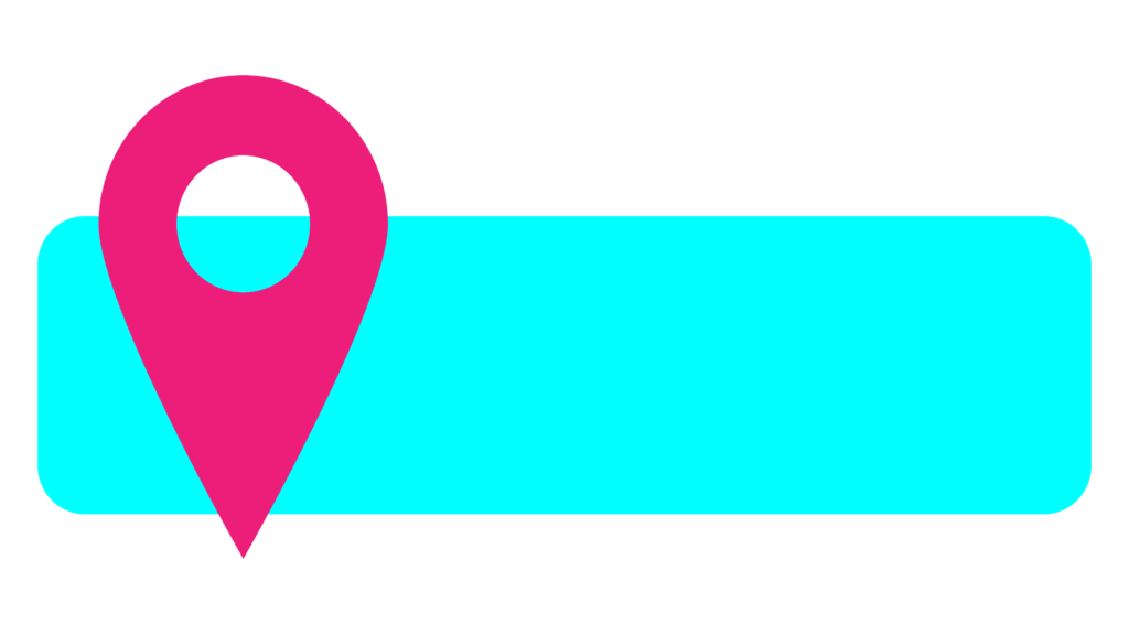 pink color location icon png with cyan color lowerthird