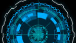 Advanced Cybernetic Technology Theme in Blue and Cyan with a Sci Fi Futuristic Vibe