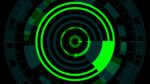 Green fututristic background HUD interface